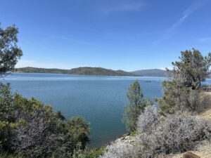 a view of part of lake oroville
