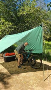 mountain hardwear canopy over our bikes